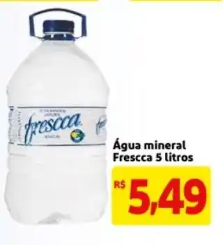 Mercado Extra Agua Mineral Fresca 5L oferta