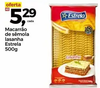Frangolândia Macarrao de semola lasanha Estrela 500g oferta
