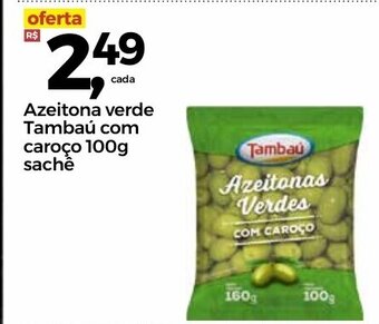 Frangolândia Azeitona Verde Tambau com caroco 100g sache oferta