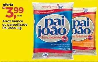 Frangolândia Arroz Branco ou Parbolizado Pai Joao 1kg oferta