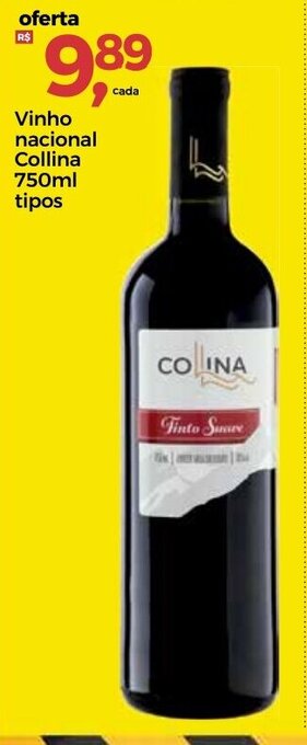 Frangolândia Vinho Nacional Collina 750ml tipos oferta