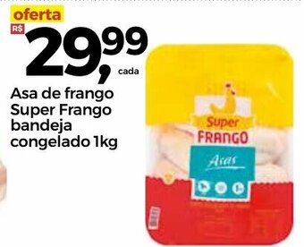 Frangolândia Asa de frango Super Frango bandeja congelada 1kg oferta