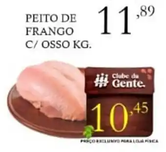 São Roque Supermercados Peito de Frango c/ Osso 1kg oferta