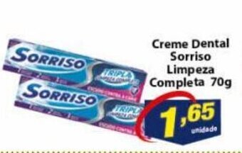 Creme Dental Sorriso Limpeza Completa 70g