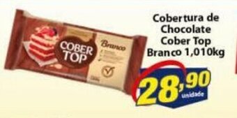 Vencedor Atacadista Cobertura de Chocolate Cober Top Branco 1.01kg oferta