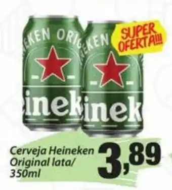 Confiança Supermercados Cerveja Heineken Original lata 350ml oferta