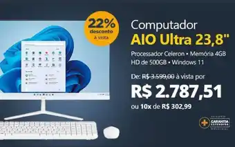 Computador AIO Ultra 23.8"