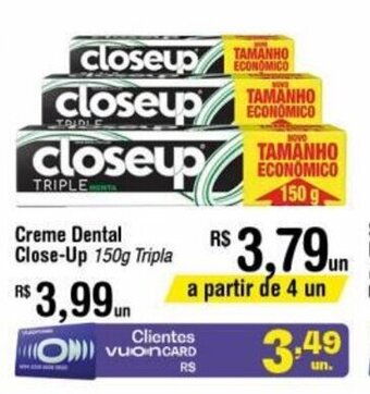 Fort Atacadista Creme Dental Close Up 150g oferta