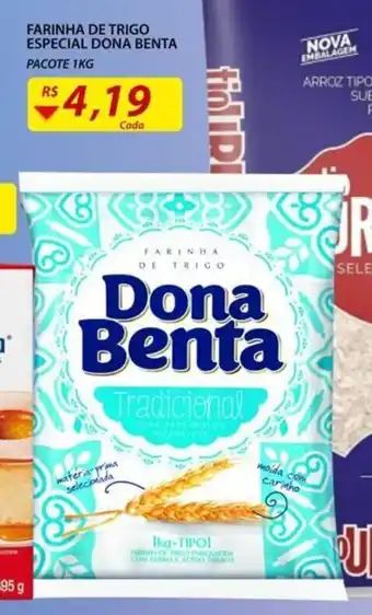 Assaí Atacadista Farinha de Trigo Especial Dona Benta 1kg oferta