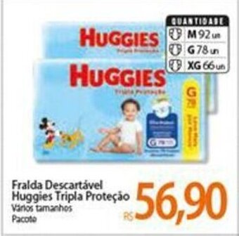 Atacadão Fralda Descartavel Huggies Tripla Protecao oferta