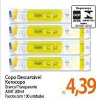 Atacadão Copo Descartavel Kerocopo oferta