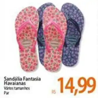Atacadão Sandalia Fantasia Havaianas oferta