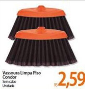 Atacadão Vassoura Limpa Piso Condor sem Cabo oferta