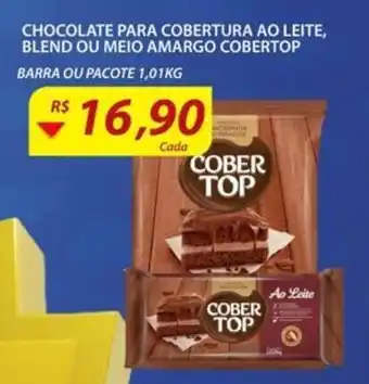 Assaí Atacadista Chocolate para Cobertura ao Leite, Blend ou Meio Amargo Cobertop 1.01kg oferta