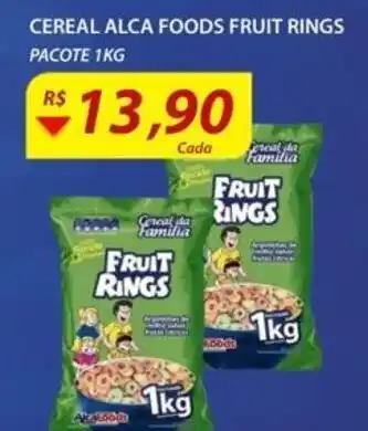 Assaí Atacadista Cereal Alca Foods Fruit Rings 1kg oferta