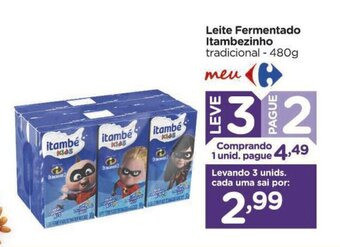 Carrefour Leite Fermentado Itambezinho 480g oferta