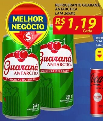 Assaí Atacadista Refrigerante Guarana Antarctica lata 269ml oferta