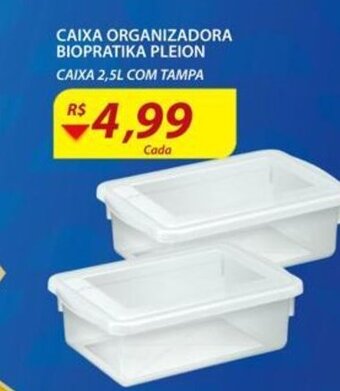 Assaí Atacadista Caixa Organizadora Biopratika Pleion 2.5L oferta