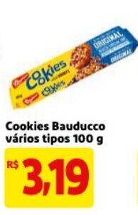 Mercado Extra Cookies Bauducco varios tipos 100g oferta