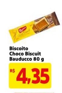Biscoito Choco Biscuit Bauducco 80g