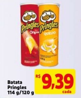 Mercado Extra Batata Pringles 114g/120g oferta