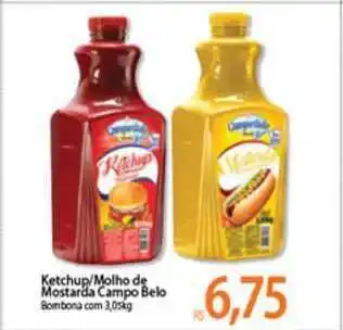Atacadão Ketchup Molho De Mostarda Campo Belo 3.05kg oferta