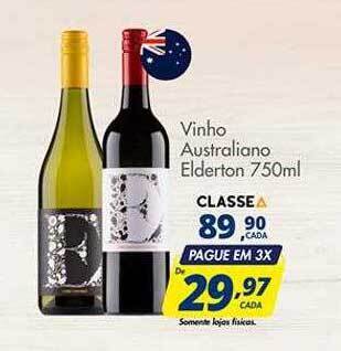 Delta Supermercados Vinho Australiano Elderton oferta