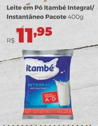 Villarreal Supermercados Leite Em Pó Itambé Integral Instantâneo Pacote oferta