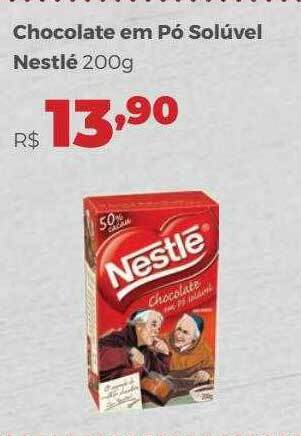 Villarreal Supermercados Chocolate Em Pó Solúvel Nestlé oferta