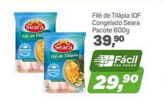 Arena Atacado Filé De Tilápia Iqf Congelado Seara 600g oferta