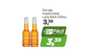 Arena Atacado Cerveja Império Gold Long Neck 210ml oferta
