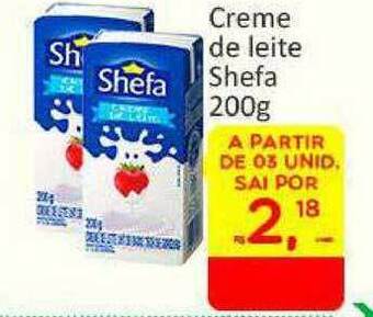Atacado Máximo Creme De Leite Shefa 200g oferta