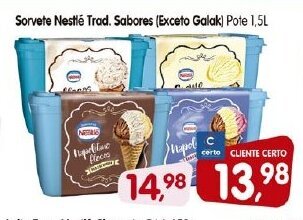 Cercadão Sorvete Nestle Trad. Sabores 1.5L oferta