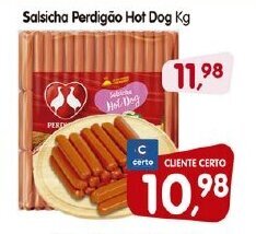 Cercadão Salsicha Perdigao Hot Dog 1kg oferta