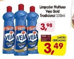 Cercadão Limpador Multiuso Veja Gold Tradicional 500ml oferta