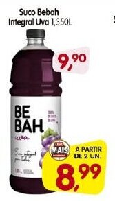 Cercadão Suco Bebah integral Uva 1.350ml oferta