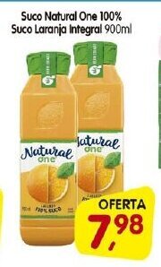 Cercadão Suco Natural One 100% Suco Laranja Integral 900ml oferta