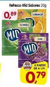 Cercadão Refresco Mid Sabores 20g oferta