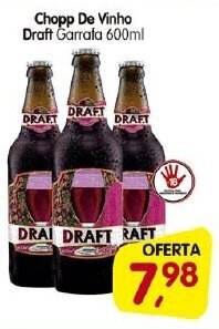 Cercadão Chopp de Vinho Draft 600ml oferta