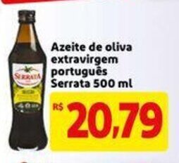 Extra Supermercado Azeite de Oliva Extravirgem portugues Serrata 500ml oferta