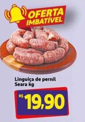 Extra Supermercado Linguica de pernil Seara 1kg oferta