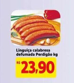 Extra Supermercado Linguica Calabresa Defumada Perdigao 1kg oferta