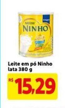 Extra Supermercado Leite em po Ninho lata 380g oferta