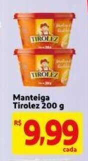 Extra Supermercado Manteiga Tirolez 200g oferta