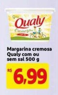 Extra Supermercado Margarina cremosa Qualy com ou sem sal 500g oferta