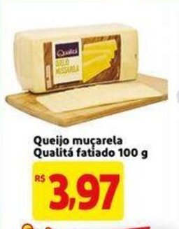 Extra Supermercado Queijo mucarela Qualita fatiado 100g oferta
