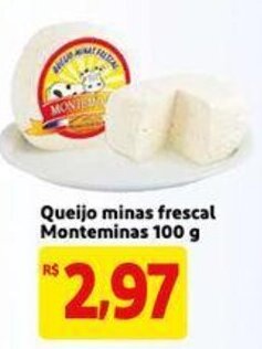 Extra Supermercado Queijo minas frescal Monteminas 100g oferta