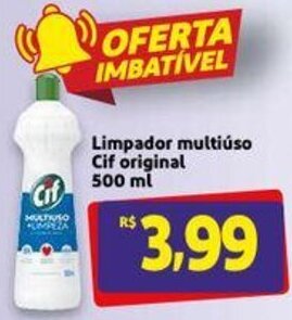 Extra Supermercado Limpador Multiuso Cif Original 500ml oferta