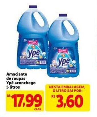 Extra Supermercado Amaciante de roupas Ype Aconchego 5L oferta