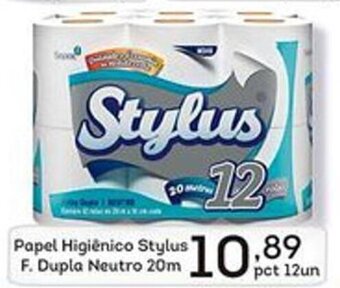 Papel Higienico Stylus F.Dupla Neutro 20m
